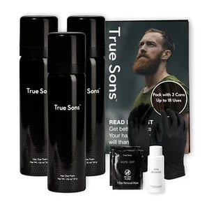 True Sons Hair Dye Foam for Men - Natural Look - Effortless, Multi-Use Dye Kit w - Picture 1 of 6