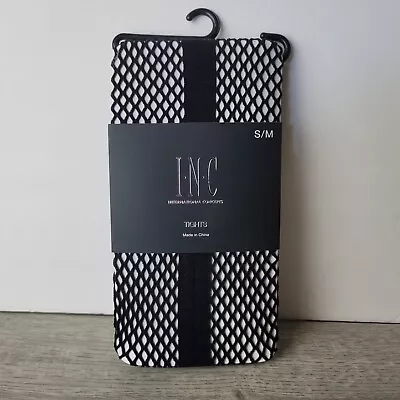 Medias Fishnet para mujer S/M (negras) INC International Concepts nuevas Foto 1 de 4