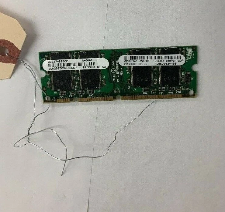 HP Q2631-60002 q2631ax LaserJet 256mb 200-pin DDR DIMM Memory Module LJ 4700 473 - Image 1 of 3