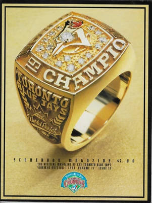 Official Scorebook Magazine of the Toronto Blue Jays 1993 Vol 17 Iss 2 MLB - Image 1 of 2