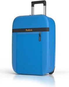 NUOVO DI ZECCA! - ROLLINK FLEX AURA 22" BLU LUSSUOSA VALIGIA DA TRASPORTO PIEGHEVOLE - Foto 1 di 6