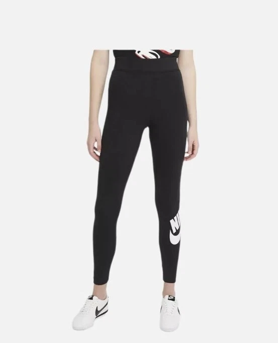 Women NIKE Sports Club Essential High S Full Leggings Black CZ8528-010