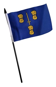 Cheshire County Civil Small Hand Flag (6" x 4") - LAST FEW - Foto 1 di 1