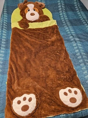 HugFun 小狗毛绒睡袋柔软睡眠小睡拉链舒适枕头/睡袋 — 第 1/2 张图片