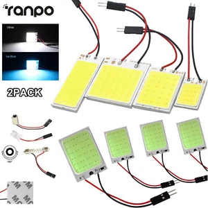 2PCS T10 16 48 LED Dome Map Light Bulb Car Interior Panel Reading Lamp 12V C5W - Picture 1 of 16