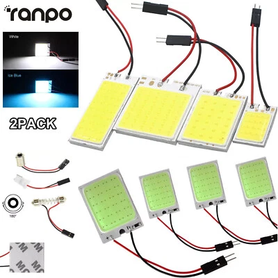 2PCS T10 16 48 LED Dome Map Light Bulb Car Interior Panel Reading Lamp 12V C5W - Image 1 of 4