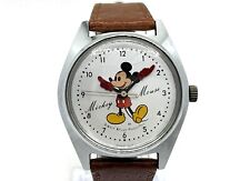 Auth Vintage SEIKO "Disney Time" Mickey Mouse Hand-Winding Wristwatch 5000-7000