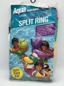 Vintage 1991 Aqua Leisure Split Ring FROG Rider Pool Float SA-7120 28"x18" NEW - Picture 1 of 2