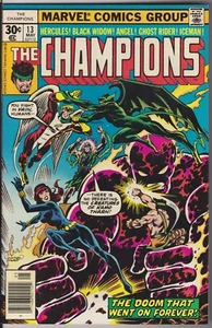 The Champions #13 BLACK WIDOW, Ghost Rider-1977 MCU Movie! VERY HIGH GRADE! - Picture 1 of 3