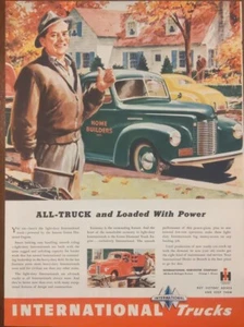 1945 vintage international trucks, Post WW2 advertisemeny - Picture 1 of 1