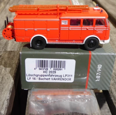 Heico HC 2029 H0 Bomberos MB Mercedes LP 311 Pullmann LF16 Bachert 1:87 Nuevo - Imagen 1 de 4