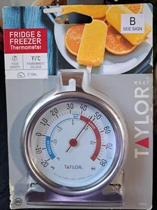 New! Fridge And Freezer Thermometer - Picture 1 of 2