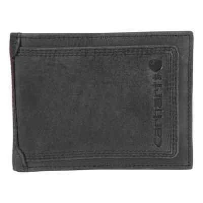 Carhartt Men's Detroit Passcase Leather Wallet Black B0000212-001 - Image 1 of 3