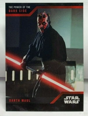 Darth Maul 2019 Topps Star Wars the Power of the Dark Side #9 SP /700 - Image 1 of 2