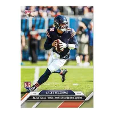 Caleb Williams BEARS 2024 TOPPS NOW GRADED GEM-MT 10 ROOKIE Card #8 PRESALE - Image 1 of 4