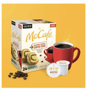 McCafe Coffee Cinnamon Streusel Cake K Cup Pods 24 Box Premium Limited Edition 1