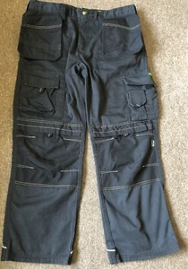 Pantalones de Trabajo Apache Talla W36/L29 Funda Bolsillos Negro Ropa de Trabajo - Imagen 1 de 4