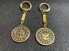Lot Of 2 Vintage US Navy Norfolk Naval Station Metal Key Rings