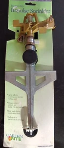 Vintage Heavy Duty Metal Impulse Yard Lawn Sprinkler Garden Rite 42' Radius - Picture 1 of 5