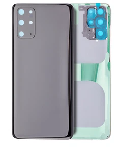 Back Cover Glass With Camera Lens For Samsung Galaxy S20 Plus (Black) - Picture 1 of 3
