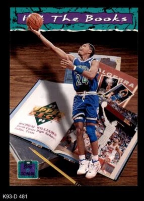 1993 Upper Deck #481 Micheal Williams Stay in School Timberwolves Bayl 8 - NM/MT - Image 1 of 2
