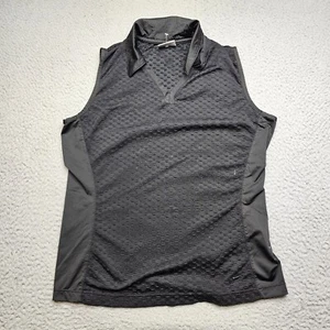 Nike Golf ärmellose Weste Erwachsene Größe Medium schwarz Kragen Damen Pullover - Bild 1 von 13