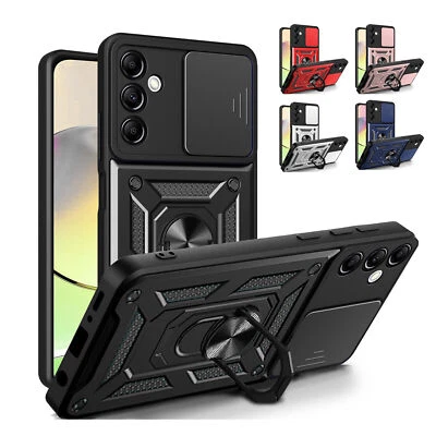 BETTERFON Outdoor Panzer Hülle für Samsung Galaxy A14 mit Kameraschutz Ringhalter Bumper