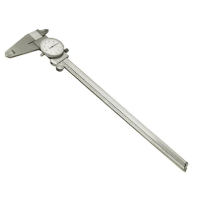 12" Stainless Steel 4 Way Dial Caliper Shockproof .001'' GRAD Calipers Ruler - Image 1 of 4