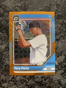 2024 Donruss Eury Perez Optik orange Geschwindigkeit #19 - Bild 1 von 2