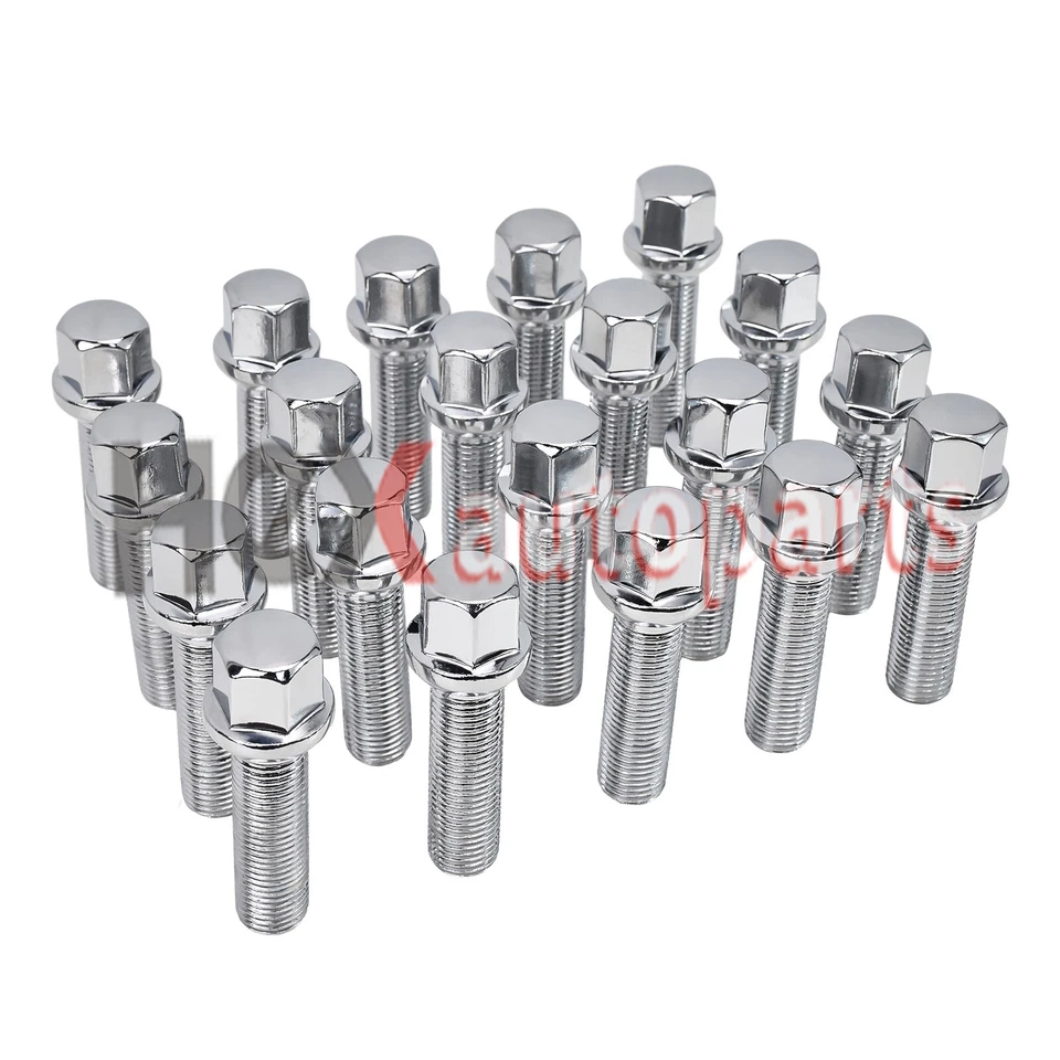 (20) Parafusos de assento esférico M14x1.5 no geral 70mm para Mercedes Benz CL550 CL600 E200 - Imagem 1 de 4