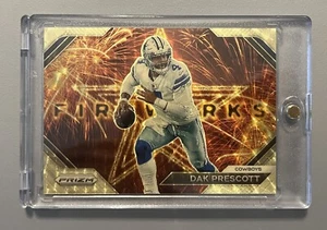 Maglia Panini Prizm Football 2023 Dak Prescott Fireworks Vinile Oro 5/5 Match - Foto 1 di 8