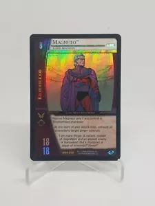 Magneto Vs System TCG Marvel Upperdeck Entertainment Card Foil NM - Picture 1 of 5