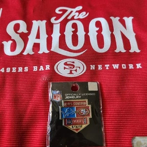 49ERS VS DETROIT LIONS GAMEDAY PIN  9 16 2018 LEVI STADIUM HOLY GRAIL - Picture 1 of 1