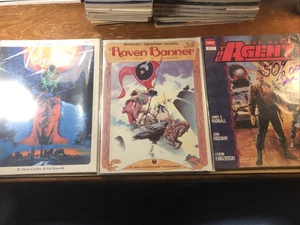Vintage Marvel Comics Graphic Novels Leere Indigo Rabe Banner Der Agent - Bild 1 von 7