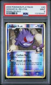 PSA 9 Gengar GL 40/111 Reverse Holo Pokemon Platinum Low Pop (NO HIGHER GRADE) - Picture 1 of 2