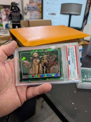 2023 Topps Sapphire  ROTJ #84 Ewok Leaders GREEN /60 🔥PSA 10  - Image 1 of 4