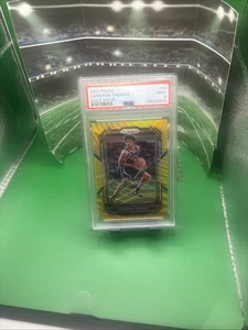 2022 PRIZM Cameron Thomas Gold Wave PRIZM 8/10 PSA 9 - Bild 1 von 4