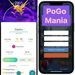 Dynamax Zapdos (NON shiny)š„Special Backgroundš„mini PTC 20kš„ - Picture 1 of 1