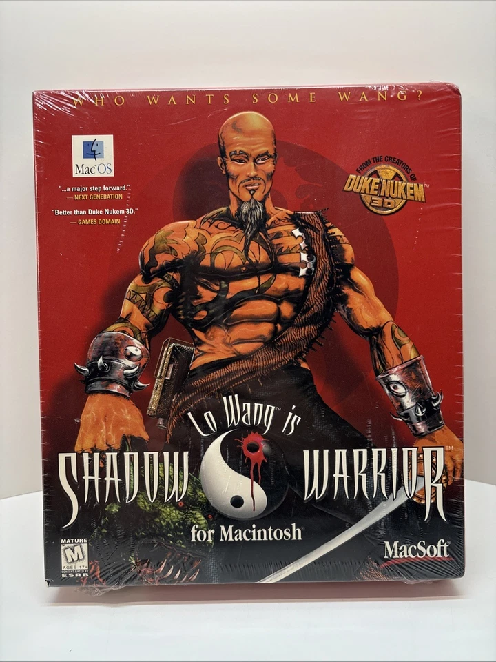 Lo Wang is Shadow Warrior For Macintosh (1997) CD-ROM MacSoft -Sealed See Pics - Image 1 of 4