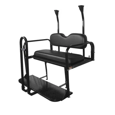 Kit de asiento trasero de carro de golf ProFX para Club Car Precedent 04+ | negro | con barra de agarre Foto 1 de 4