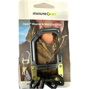 Hillman Minute Key Apex Master and Mini Carabiners Aluminum Black And Gold - Picture 1 of 8