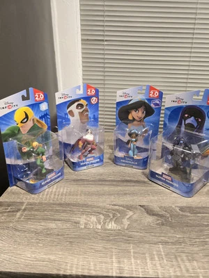 Lot Of 4 - Disney Infinity 2.0 Edition: Falcon, Jasmine, Iron Fist & Ronan Fig. Foto 1 de 4