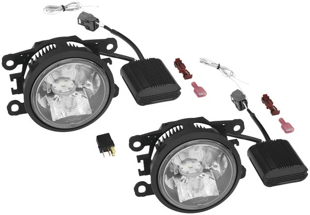 Show Chrome Dual Function LED Fog Lights S/F Black/Clear #61-121 fits Yamaha - Image 1 of 1