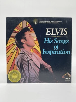 ELVIS PRESLEY HIS SONGS OF INSPIRATION 12" LP VG+ VINYL RECORD RCA 1977 - Image 1 of 4