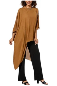 Colleen Lopez Women's Woven Asymmetric Drama Top Bronze - Picture 1 of 1