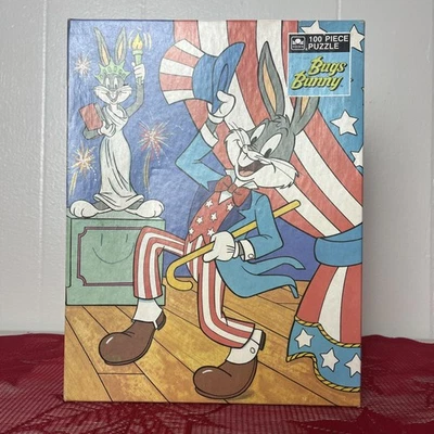 Bugs Bunny Puzzle 100 Pieces 1990 Sealed Vintage Collectible Looney Tunes NEW  - Image 1 of 4