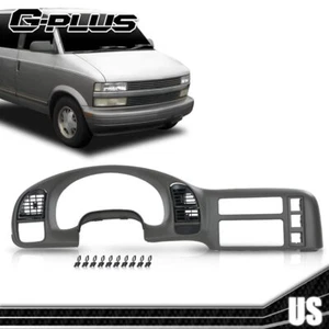 Gray Gauge Cluster Dash Radio Bezel Fit For 1995-05 Chevy Astro Van Gmc Safari - Picture 1 of 12