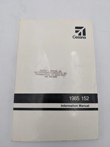1985 Cessna Model 152 Information Manual D1270-13 Printed 1991 - Picture 1 of 8