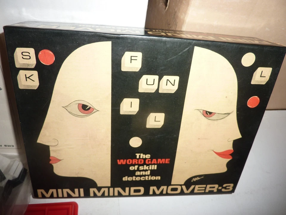 VINTAGE Mini Mind Mover-3 Boardgame 1974 UK Word Game In Box - Image 1 of 4