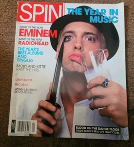 SPIN magazine Eminem Radiohead Limp Bizkit Incubus Moby John Lennon - Picture 1 of 1